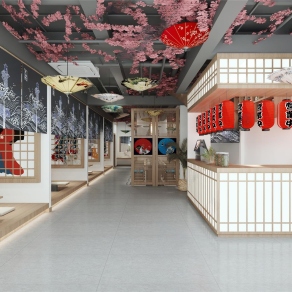 日式寿司店3D模型下载